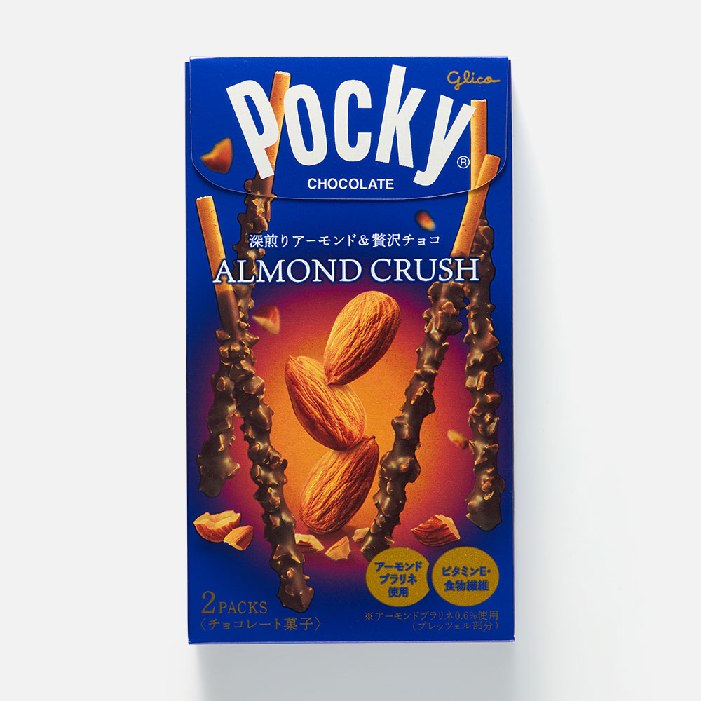 Палочки шоколадные Glico Pocky миндаль в шоколаде, 46,2 г