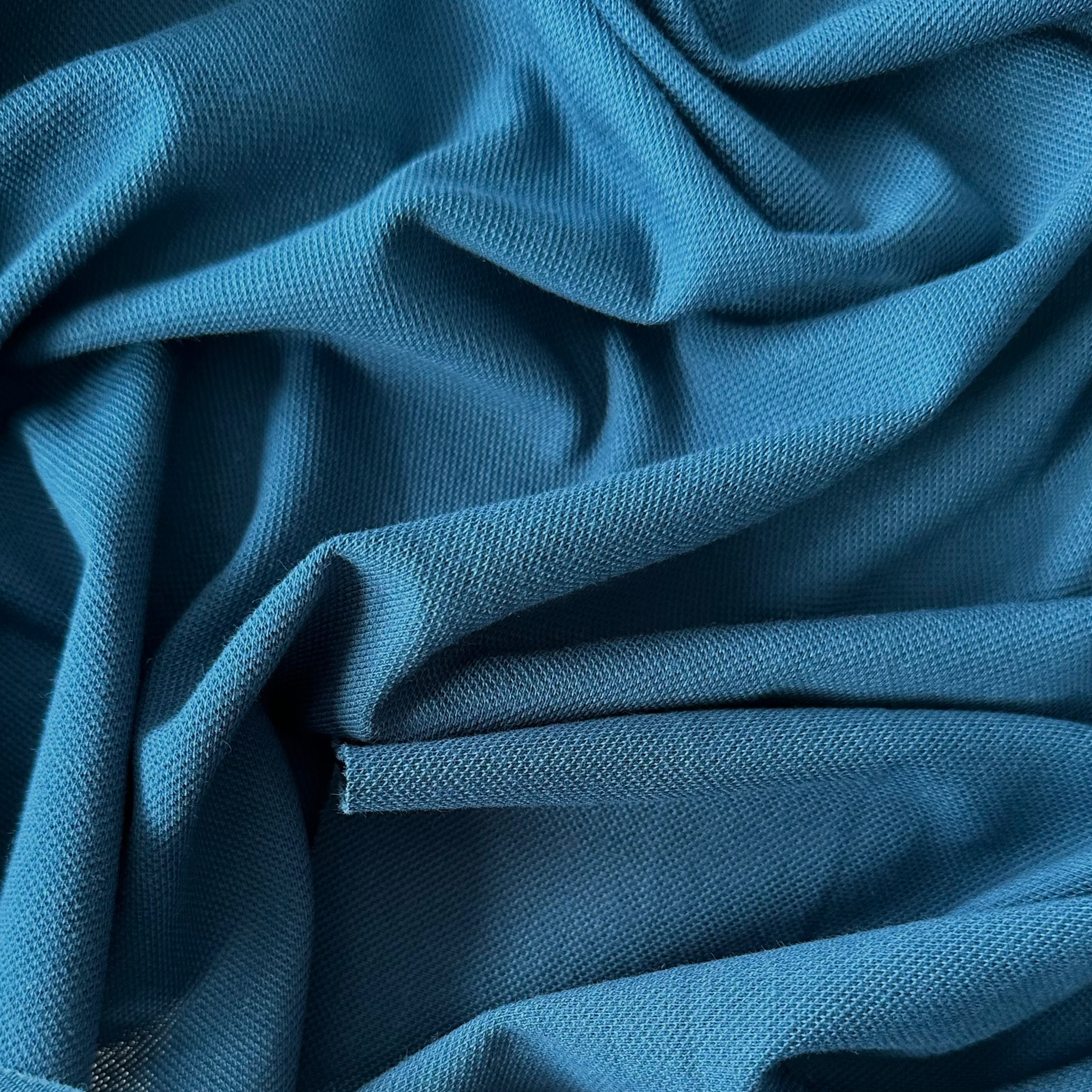 Ткань Пике MamiMa fabric 07559 синий, отрез 100x206 см