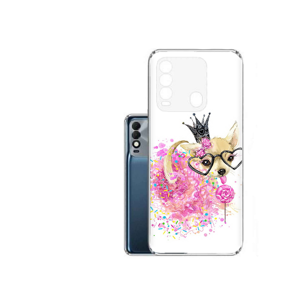 

Чехол MyPads Tocco для Tecno Spark 8 сладкая принцесса, Прозрачный, Tocco