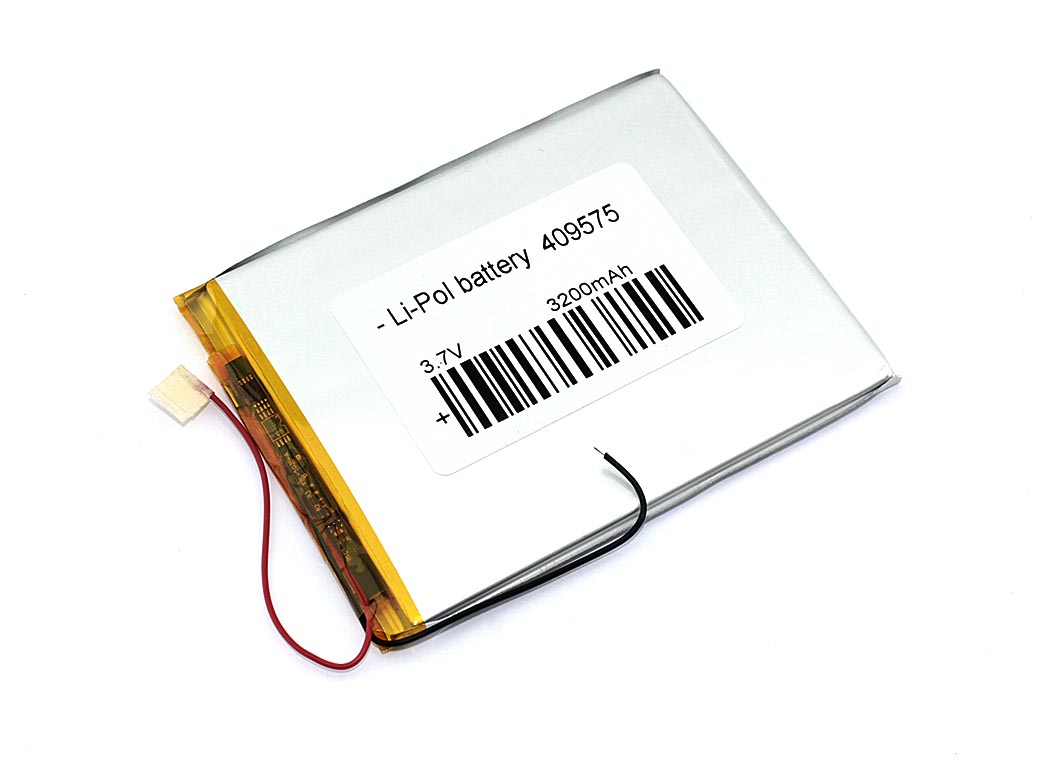 

Аккумуляторная батарея OEM Li-Pol 4*95*75мм 2pin 3.7V/3200mAh