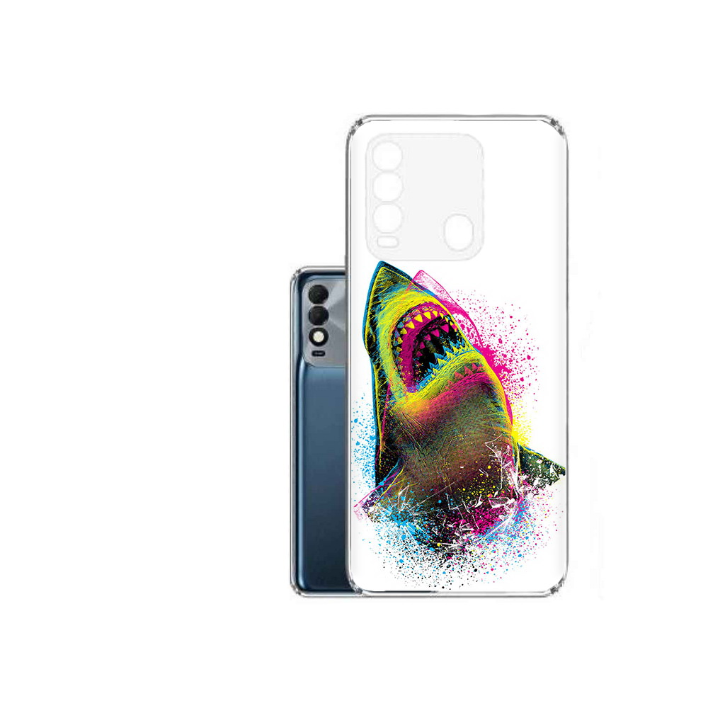 

Чехол MyPads Tocco для Tecno Spark 8 челюсти-2, Прозрачный, Tocco