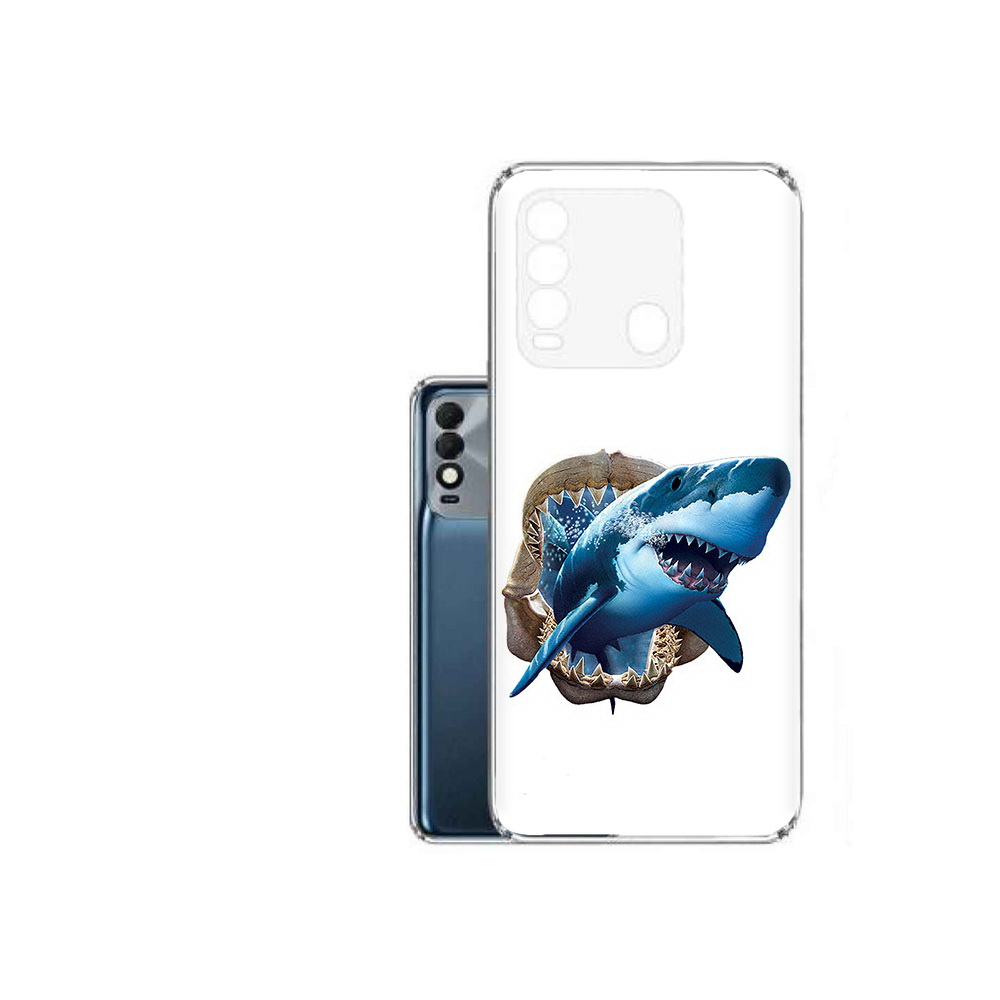 

Чехол MyPads Tocco для Tecno Spark 8 челюсти, Прозрачный, Tocco