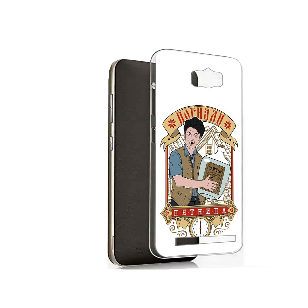 

Чехол MyPads Tocco для Asus ZenFone Max (ZC550KL) Погнали пятница, Прозрачный, Tocco