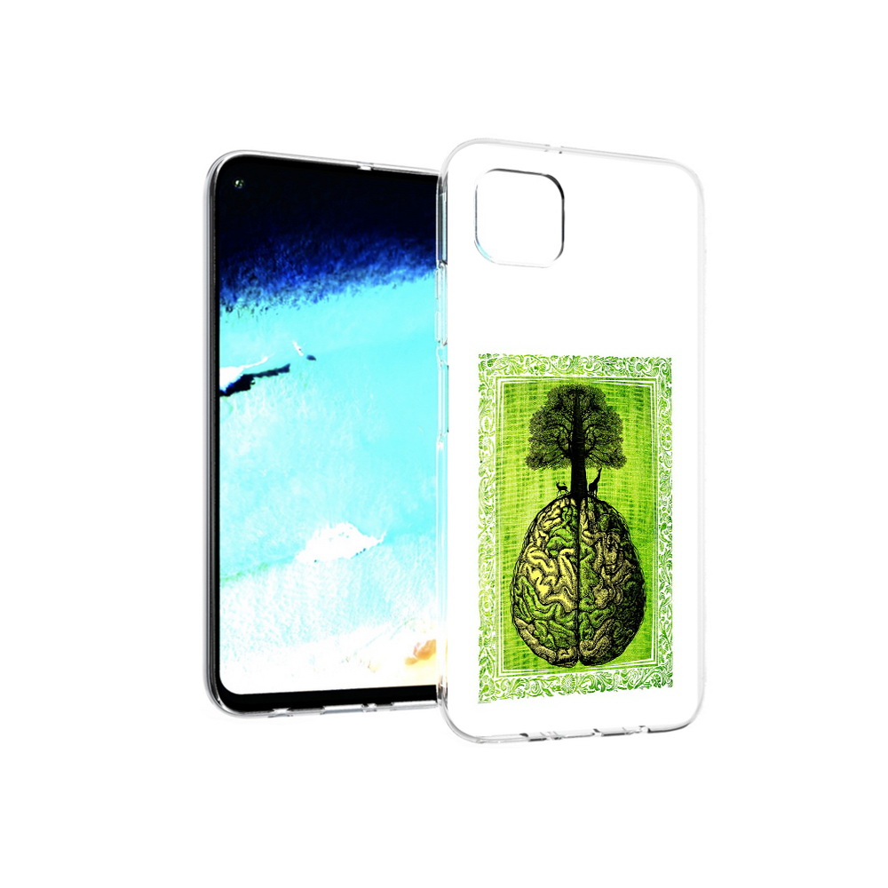 

Чехол MyPads Tocco для Huawei Nova 6 SE абстракция здоровый мозг, Прозрачный, Tocco