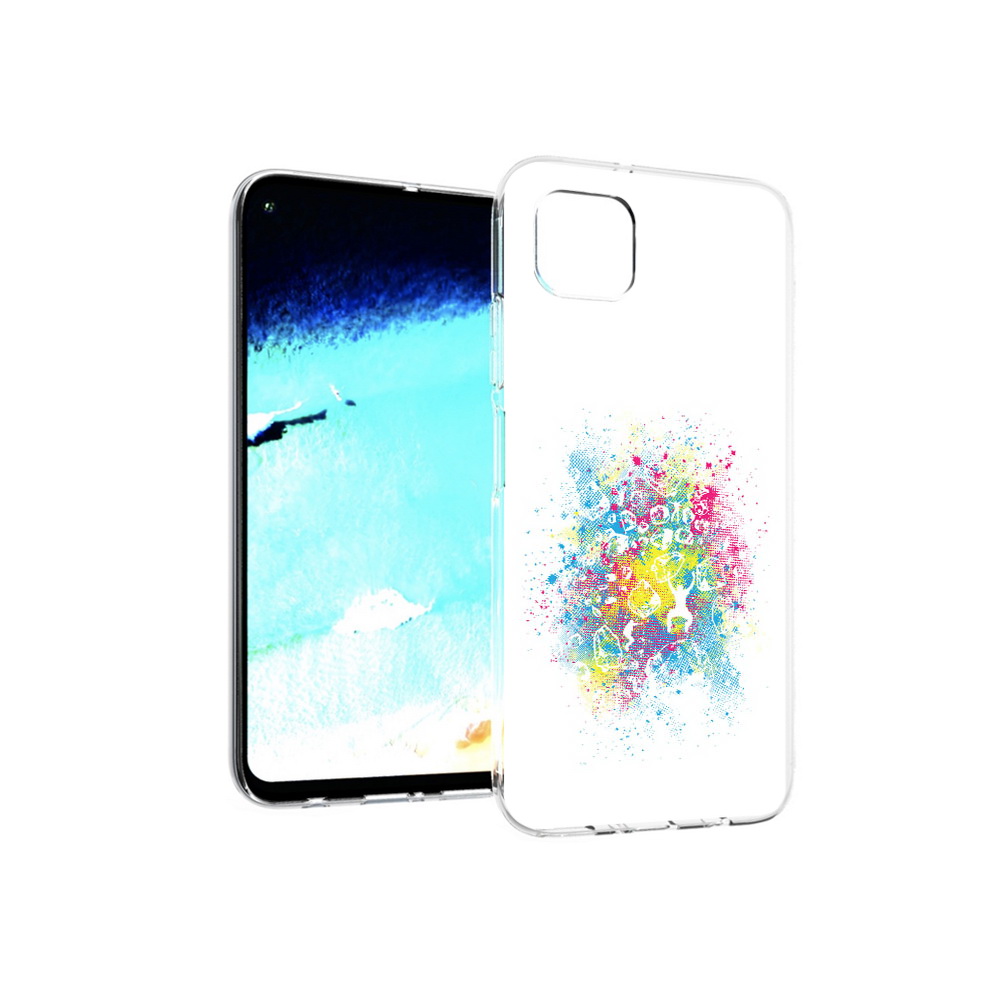 Чехол MyPads Tocco для Huawei Nova 6 SE акварель абстракция