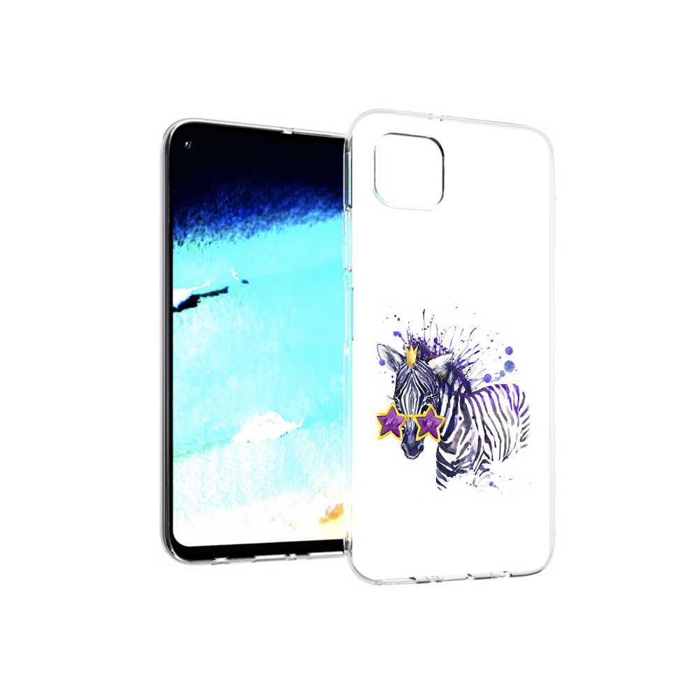 

Чехол MyPads Tocco для Huawei Nova 6 SE акварельная зебра, Прозрачный, Tocco