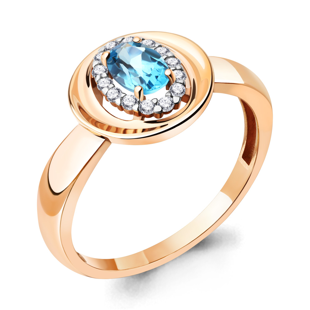 

Кольцо из серебра р. , AQUAMARINE 6955705А_925_з, 6955705А_925_з