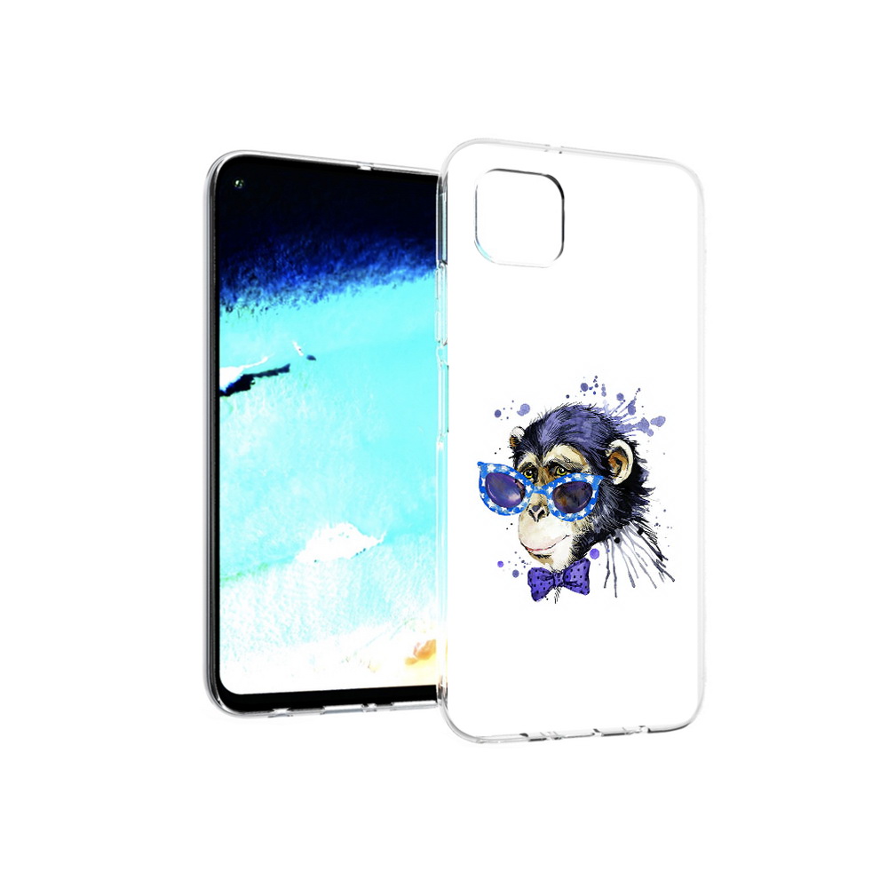 

Чехол MyPads Tocco для Huawei Nova 6 SE акварельная обезьяна, Прозрачный, Tocco