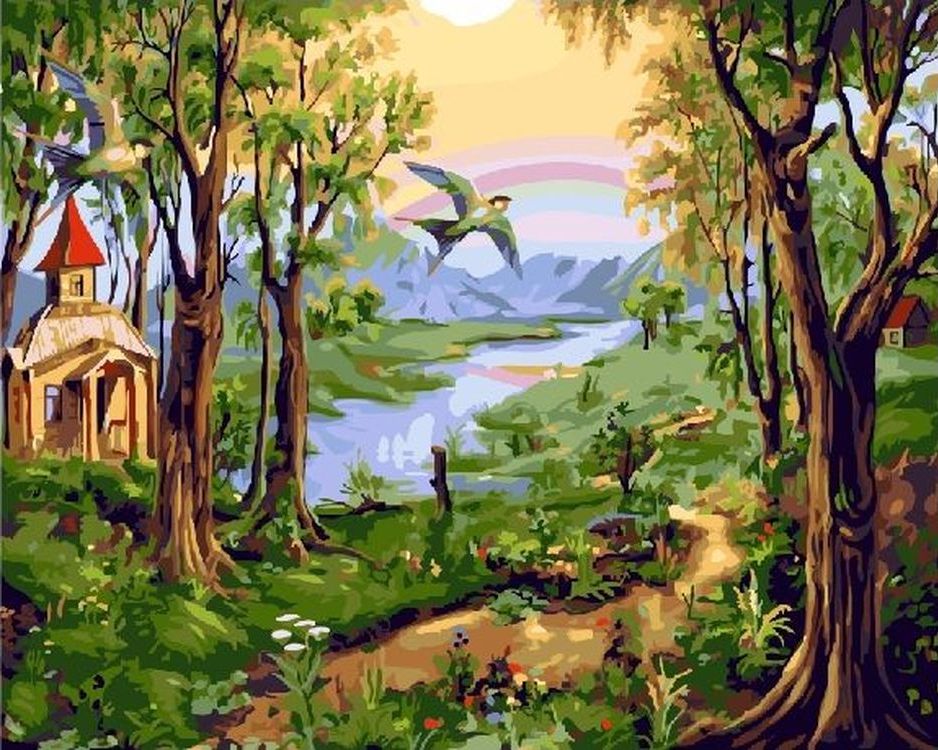 

Живопись по номерам Paintboy Ласточка 40x50, Ласточка
