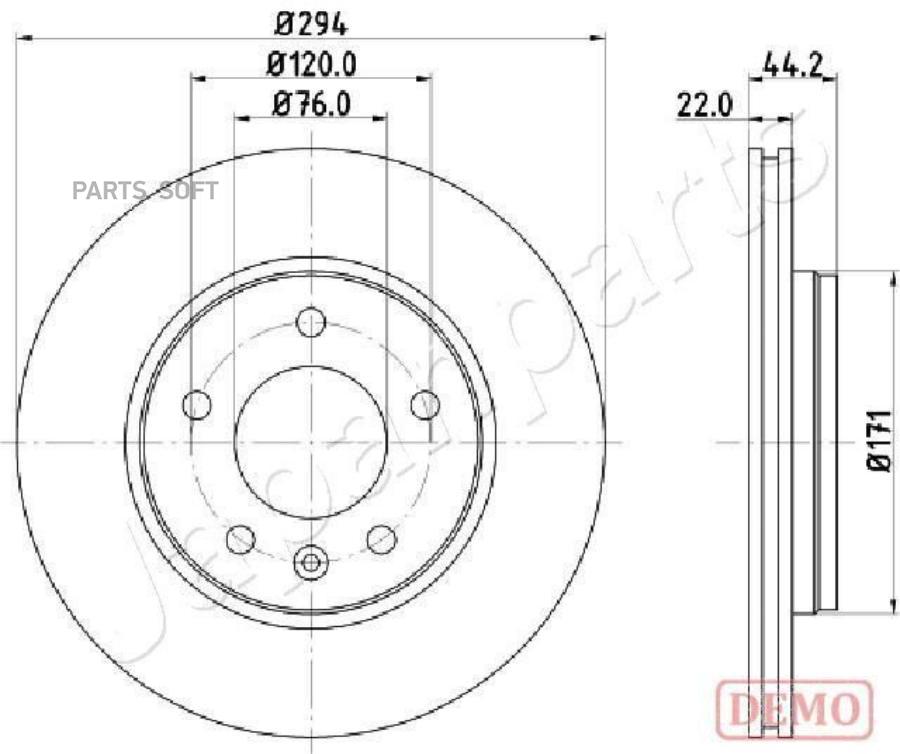 

Диск Тормозной Vw Multivan V/Transporter V 03- Задний D 294Мм. 1шт Japanparts DP0925C