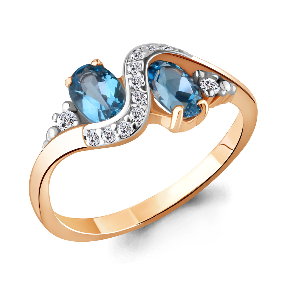 

Кольцо из серебра р. , AQUAMARINE 6920005А_925_з, 6920005А_925_з