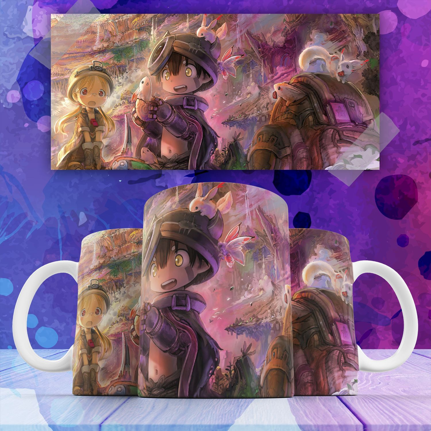 

Кружка аниме Созданный в Бездне Made in Abyss Рэг Рико 330 мл