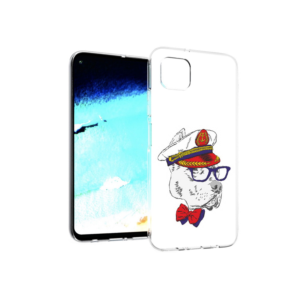 

Чехол MyPads Tocco для Huawei Nova 6 SE бульдог, Прозрачный, Tocco
