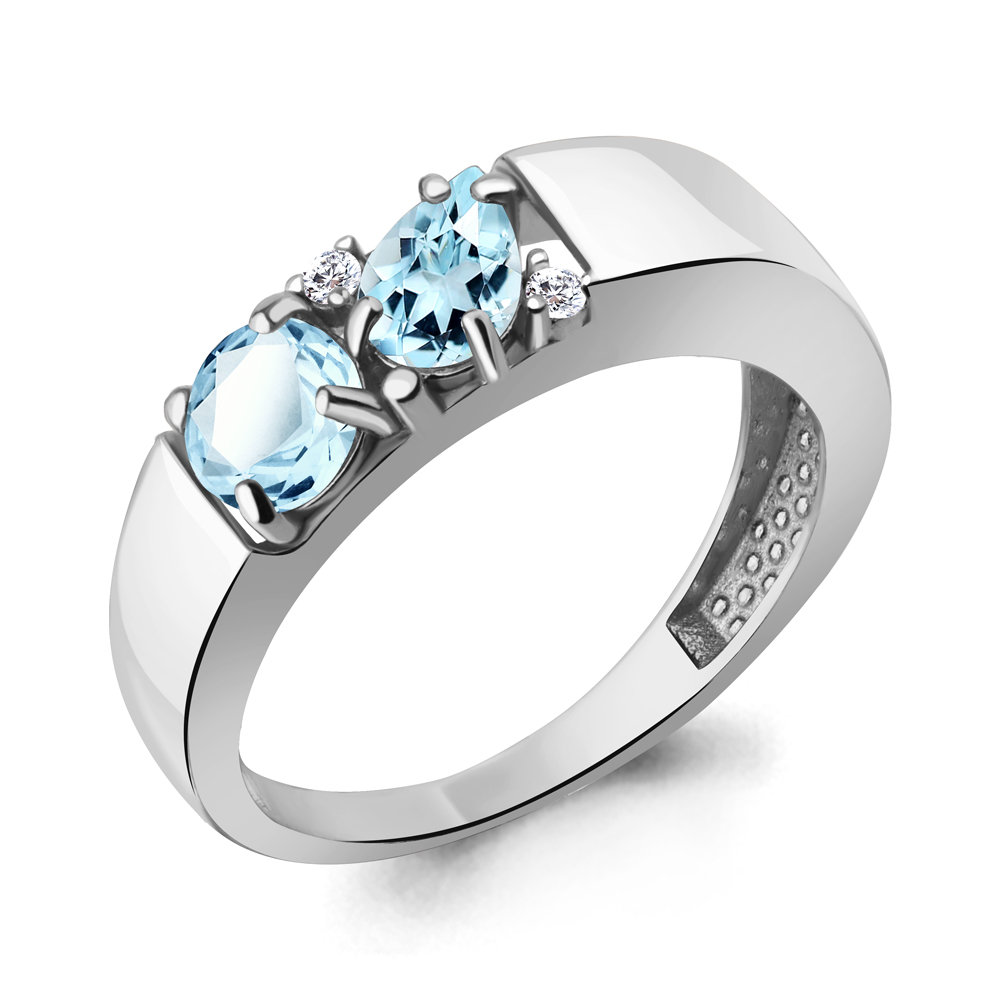 

Кольцо из серебра р. , AQUAMARINE 6974502А_925_р, 6974502А_925_р