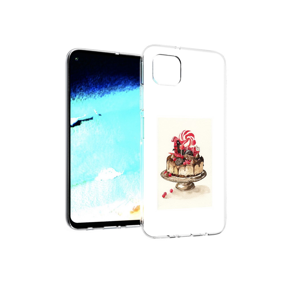 

Чехол MyPads Tocco для Huawei Nova 6 SE вкусный торт, Прозрачный, Tocco