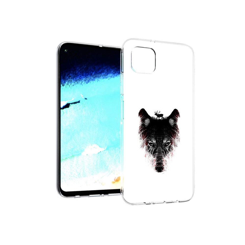 

Чехол MyPads Tocco для Huawei Nova 6 SE волк в траве, Прозрачный, Tocco