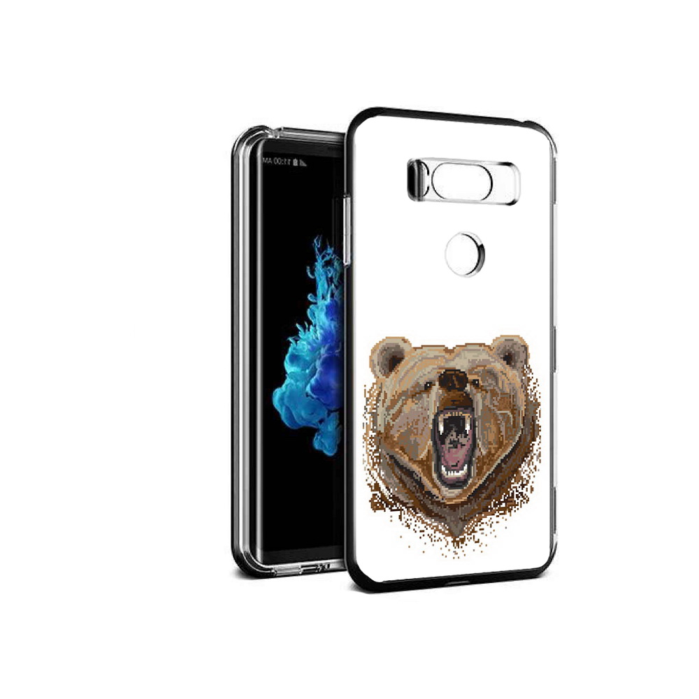 

Чехол MyPads Tocco для LG V30S пиксельный медведь, Прозрачный, Tocco