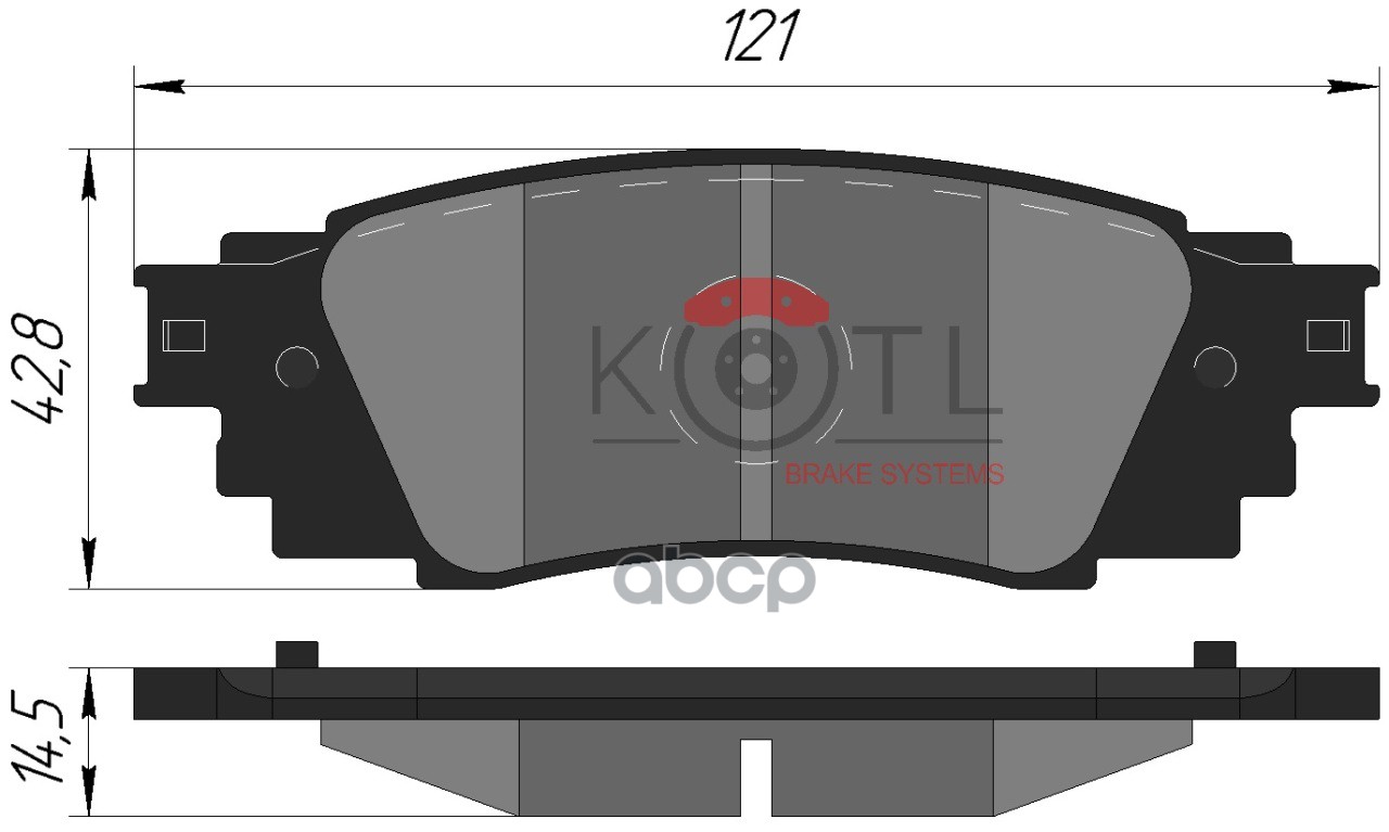 

Тормозные колодки KOTL задние 2183KT