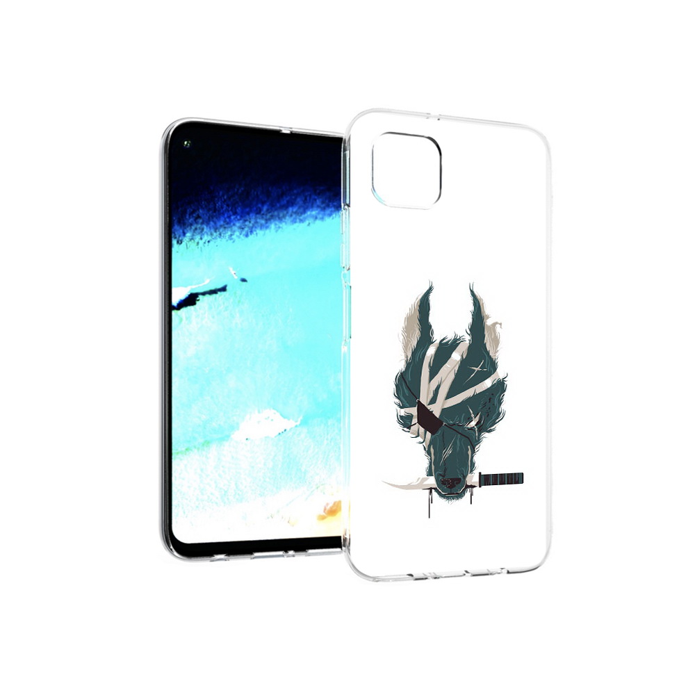 

Чехол MyPads Tocco для Huawei Nova 6 SE волк-разбойник, Прозрачный, Tocco