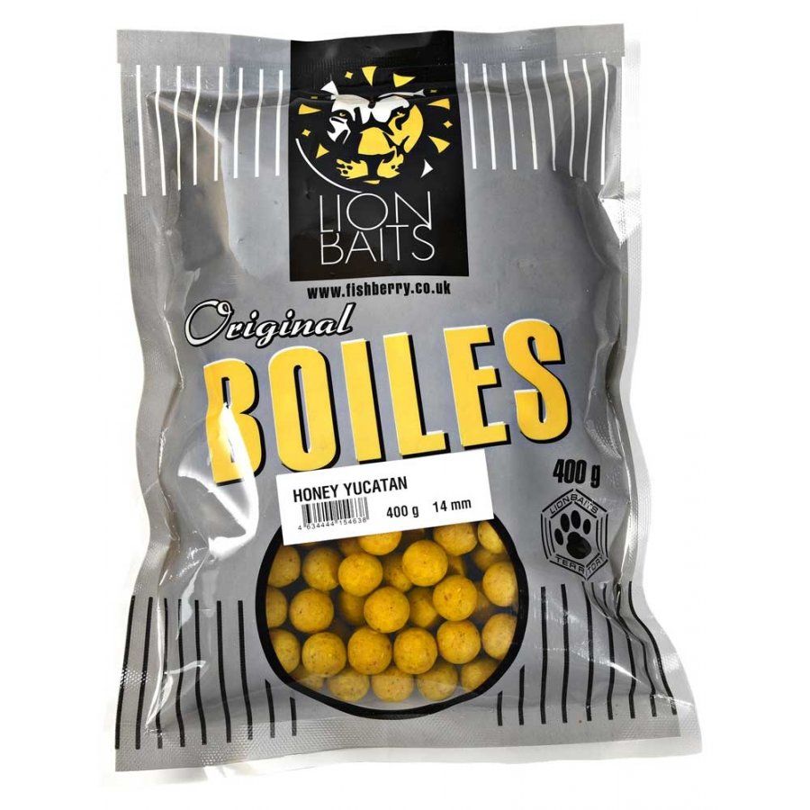 

LION BAITS бойлы тонущие ORIGINAL 14 мм Мед (Honey Yucatan) 400г