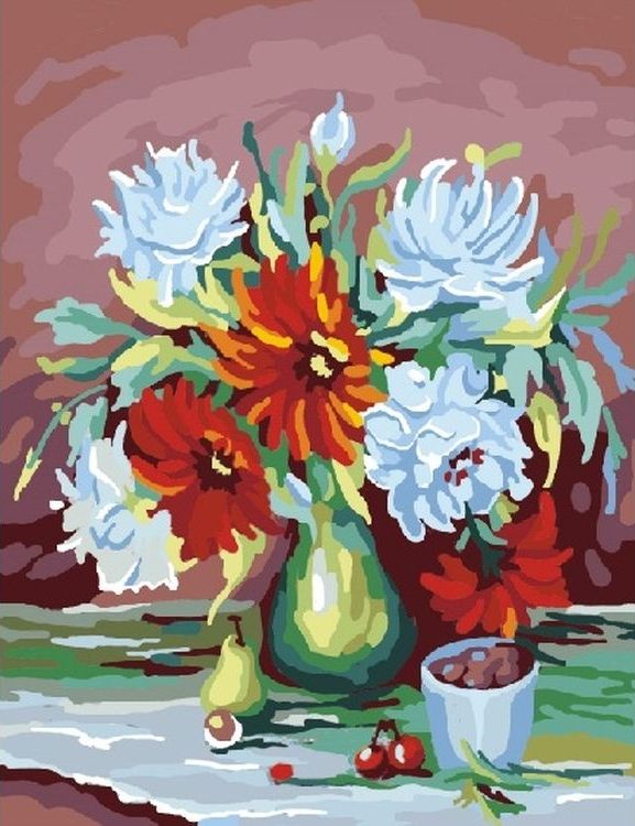 

Живопись по номерам Paintboy Пышные цветы 40x50, Пышные цветы