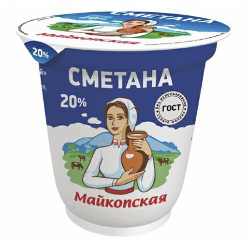 

Сметана Майкопская 20% 330 г