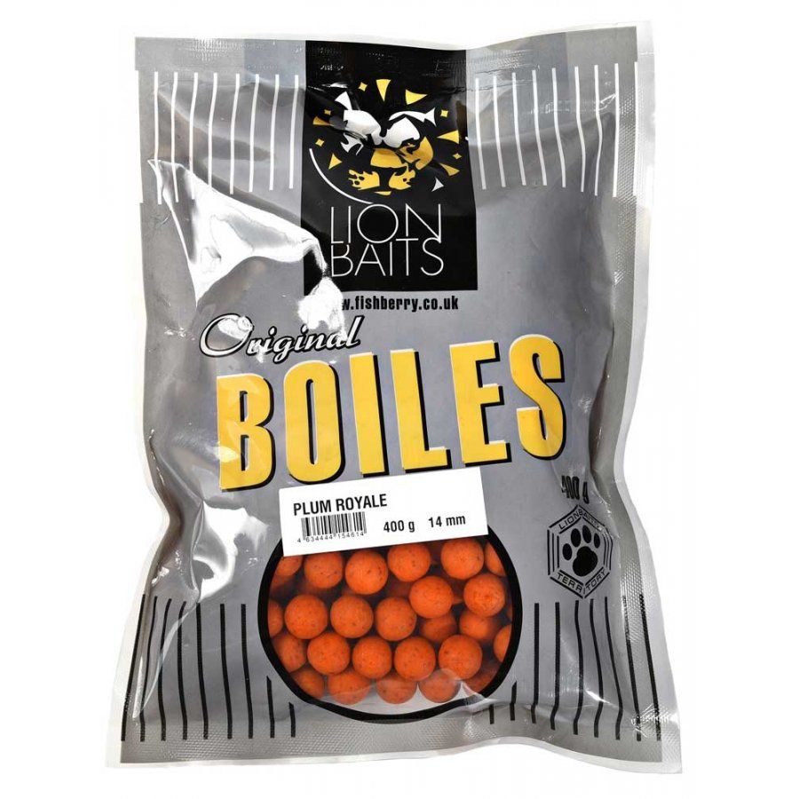 

LION BAITS бойлы тонущие ORIGINAL 14 мм Слива Королевская (Plum Royale) 400г, ORIGINAL