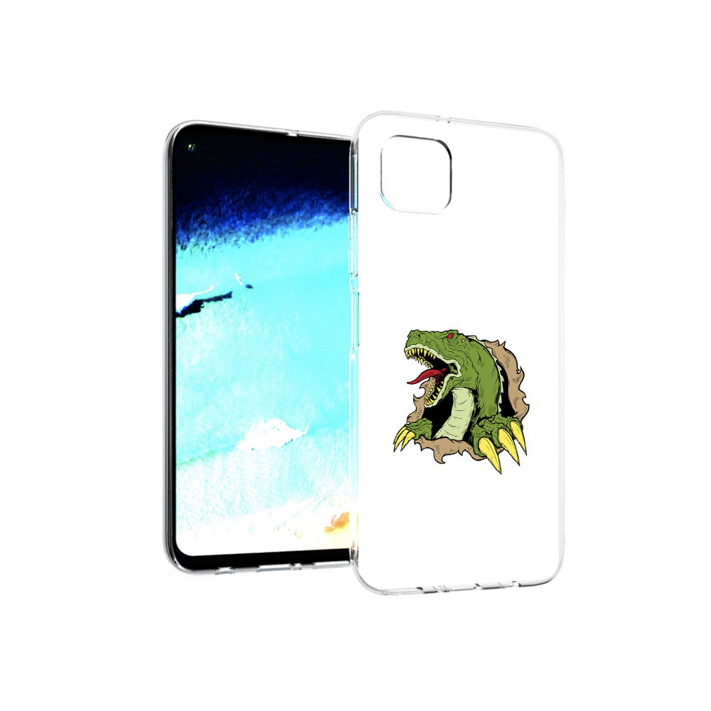 Чехол MyPads Tocco для Huawei Nova 6 SE годзила