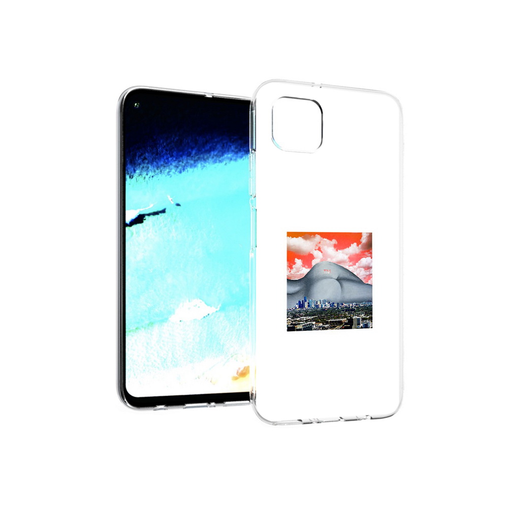 

Чехол MyPads Tocco для Huawei Nova 6 SE город с девушкой на фоне, Прозрачный, Tocco