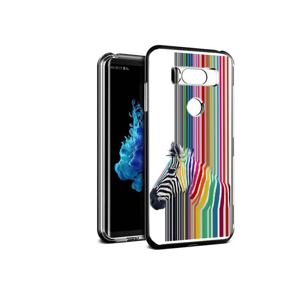 

Чехол MyPads Tocco для LG V30S радужная зебра, Прозрачный, Tocco