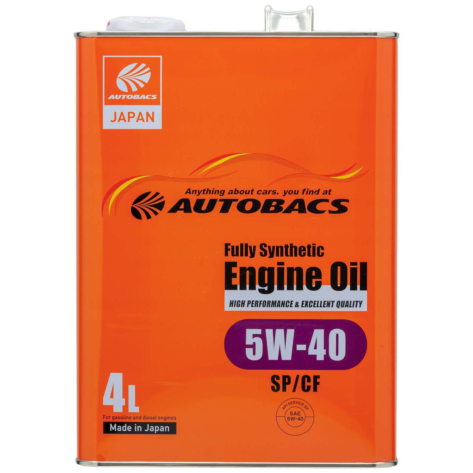 Моторное масло AUTOBACS ENGINE OIL SP/CF 5W40 4л