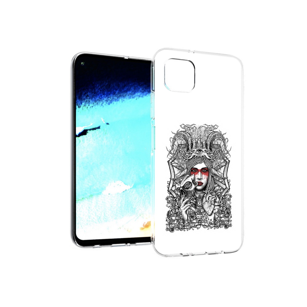 

Чехол MyPads Tocco для Huawei Nova 6 SE грусная девушка, Прозрачный, Tocco