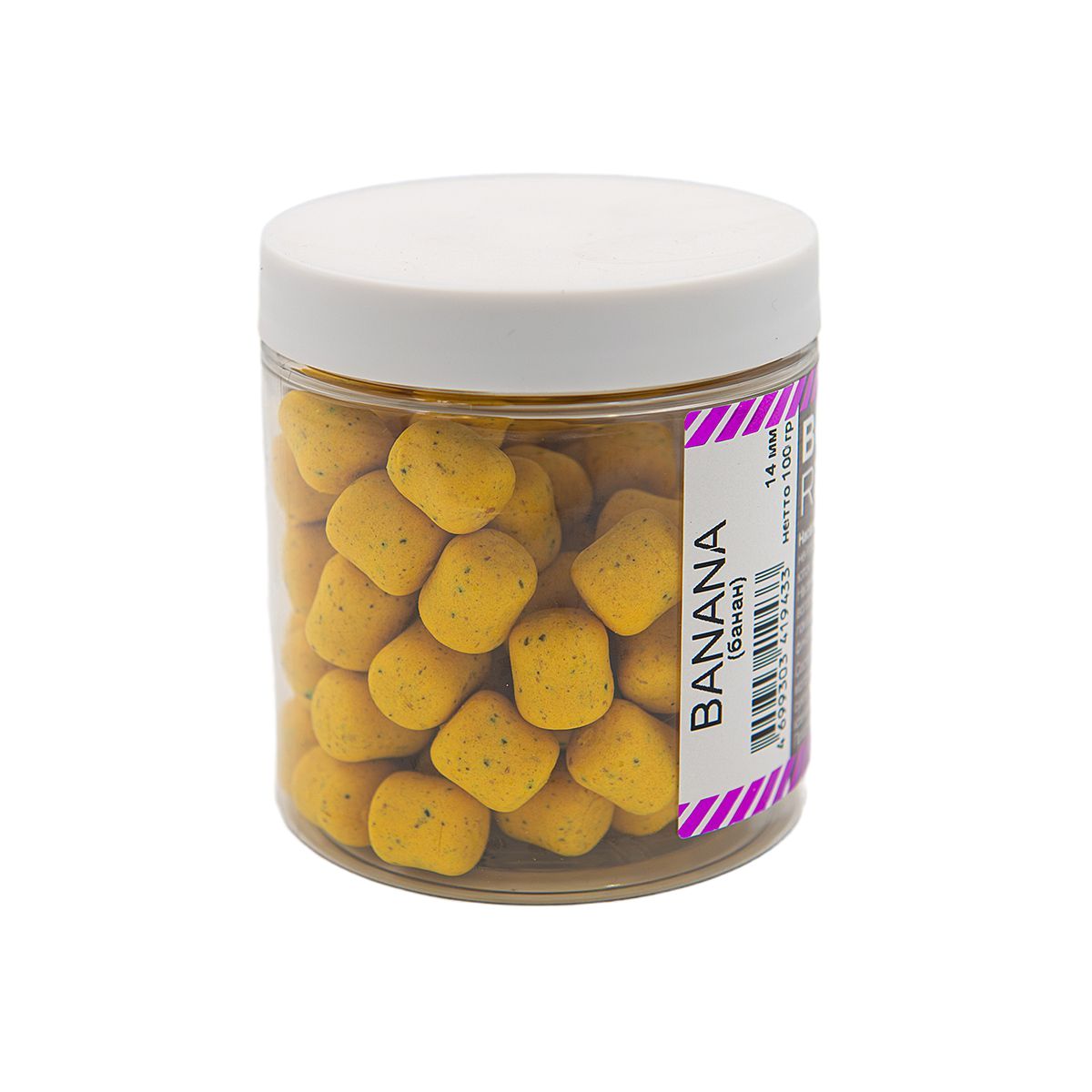 

Бойлы RHINO BAITS Balanced Wafters Banana (банан), 8 мм, 60грамм