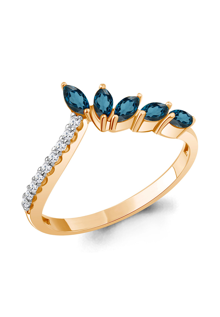 

Кольцо из золота р. , Kari Jewelry 65001408А.1, топаз\фианит, 65001408А.1