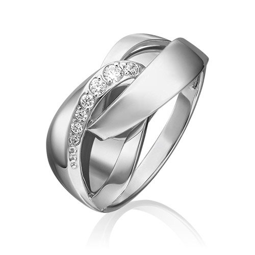 

Кольцо из белого золота р.  PLATINA jewelry 01-5403-00-401-1120-03, фианит, 01-5403-00-401-1120-03