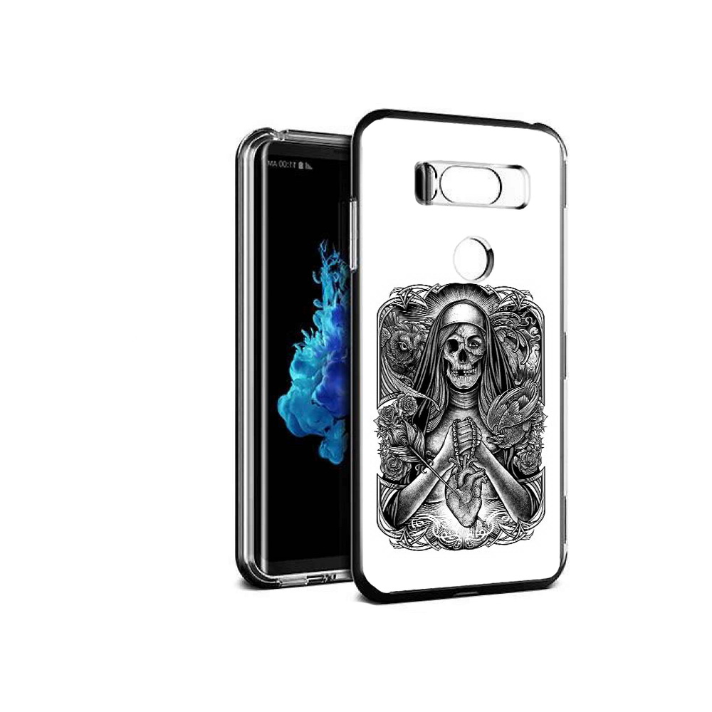 

Чехол MyPads Tocco для LG V30S скелет с сердцем, Прозрачный, Tocco