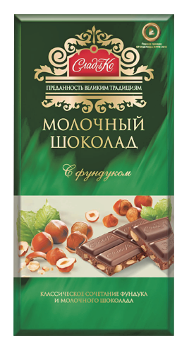 

Шоколад Сладко Молочный с Фундуком 92 г