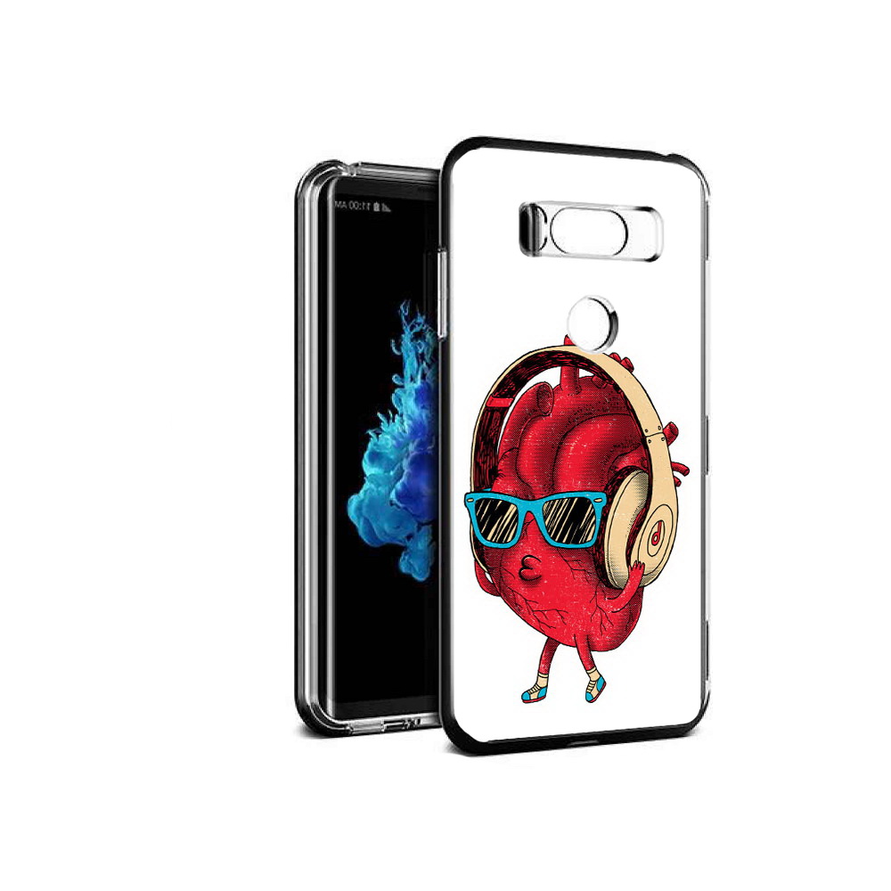 

Чехол MyPads Tocco для LG V30S слушай сердце, Прозрачный, Tocco
