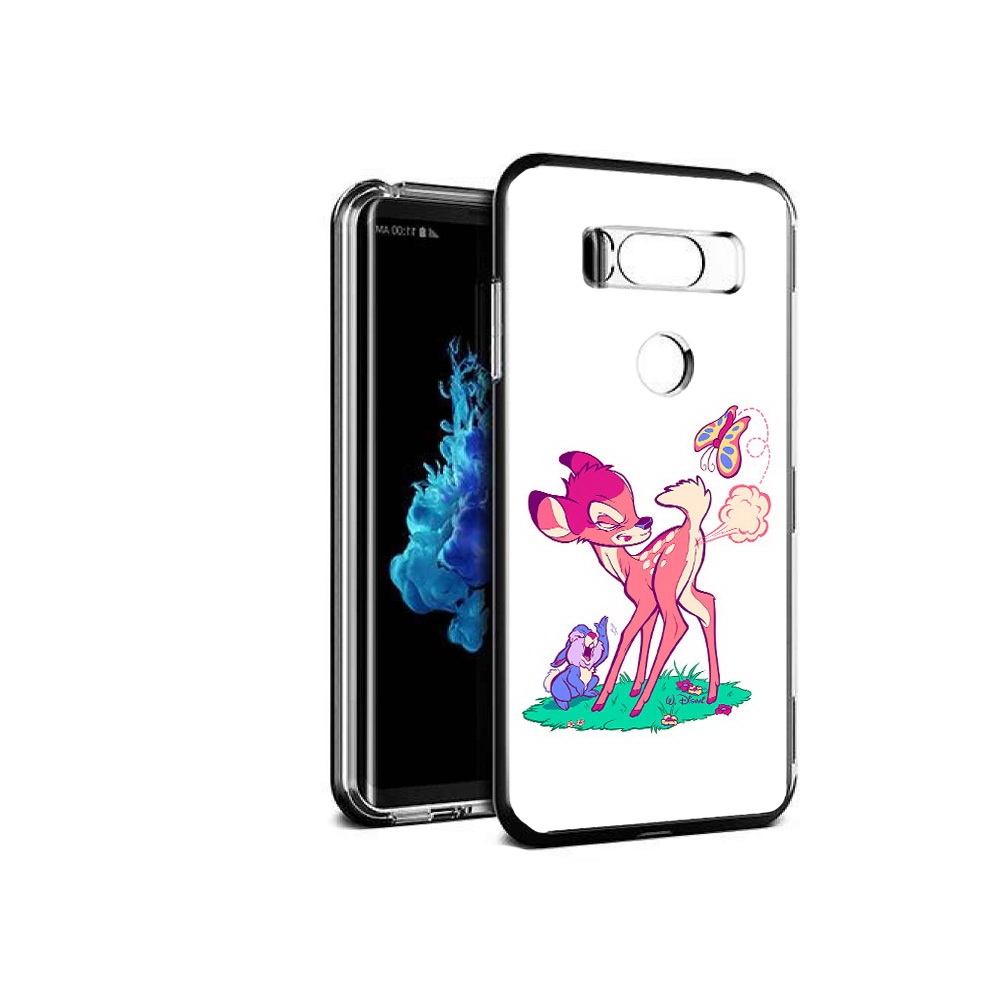 

Чехол MyPads Tocco для LG V30S смешной олененок, Прозрачный, Tocco