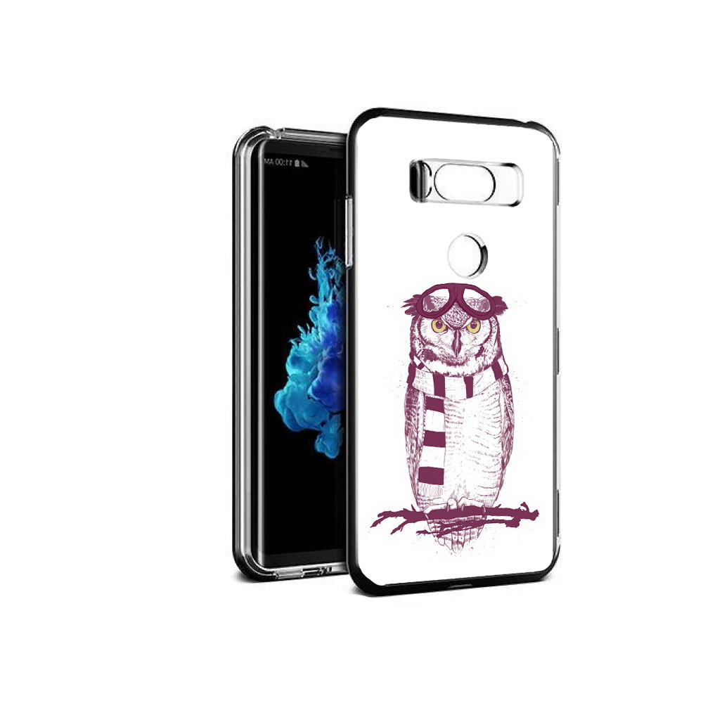 

Чехол MyPads Tocco для LG V30S сова-летчик, Прозрачный, Tocco