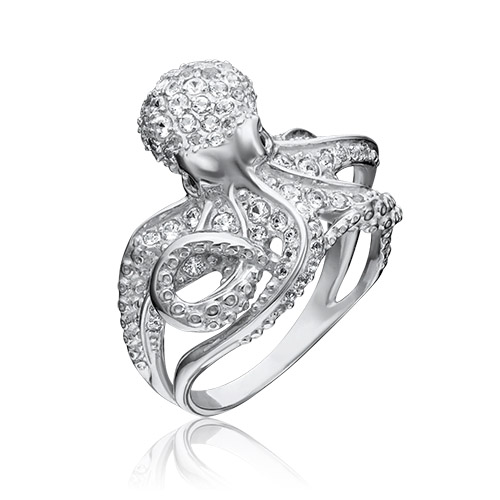 

Кольцо из белого золота с топазом/кварцем р. 20 PLATINA jewelry 01-5396-00-715-1120-57, 01-5396-00-715-1120-57