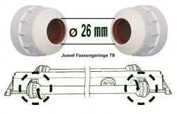 Патрон для лампы Juwel Unit End Cap T8 26mm для лампы High-Lite d26, 2 шт