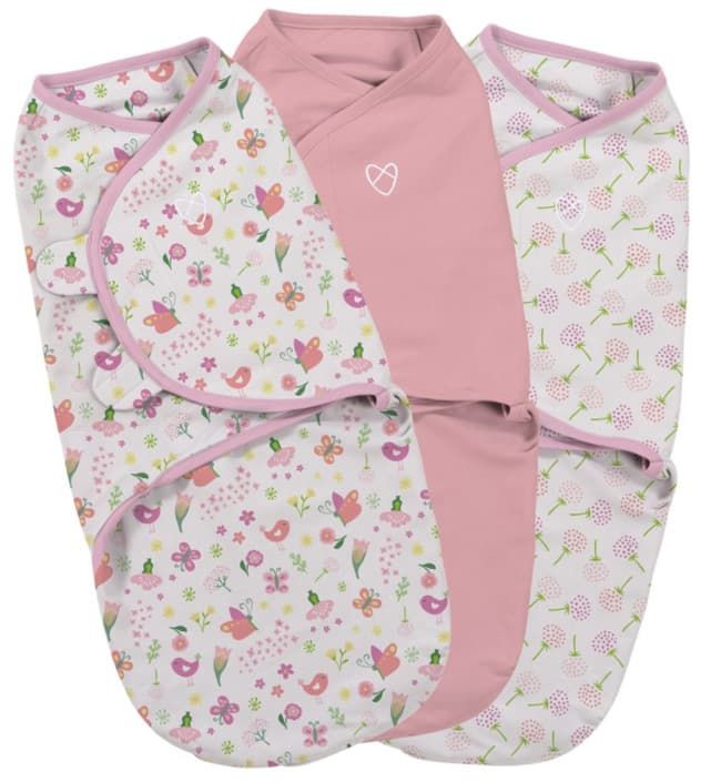 фото Набор пеленок summer infant muslin swaddleme 3 шт.розовый/орнамент