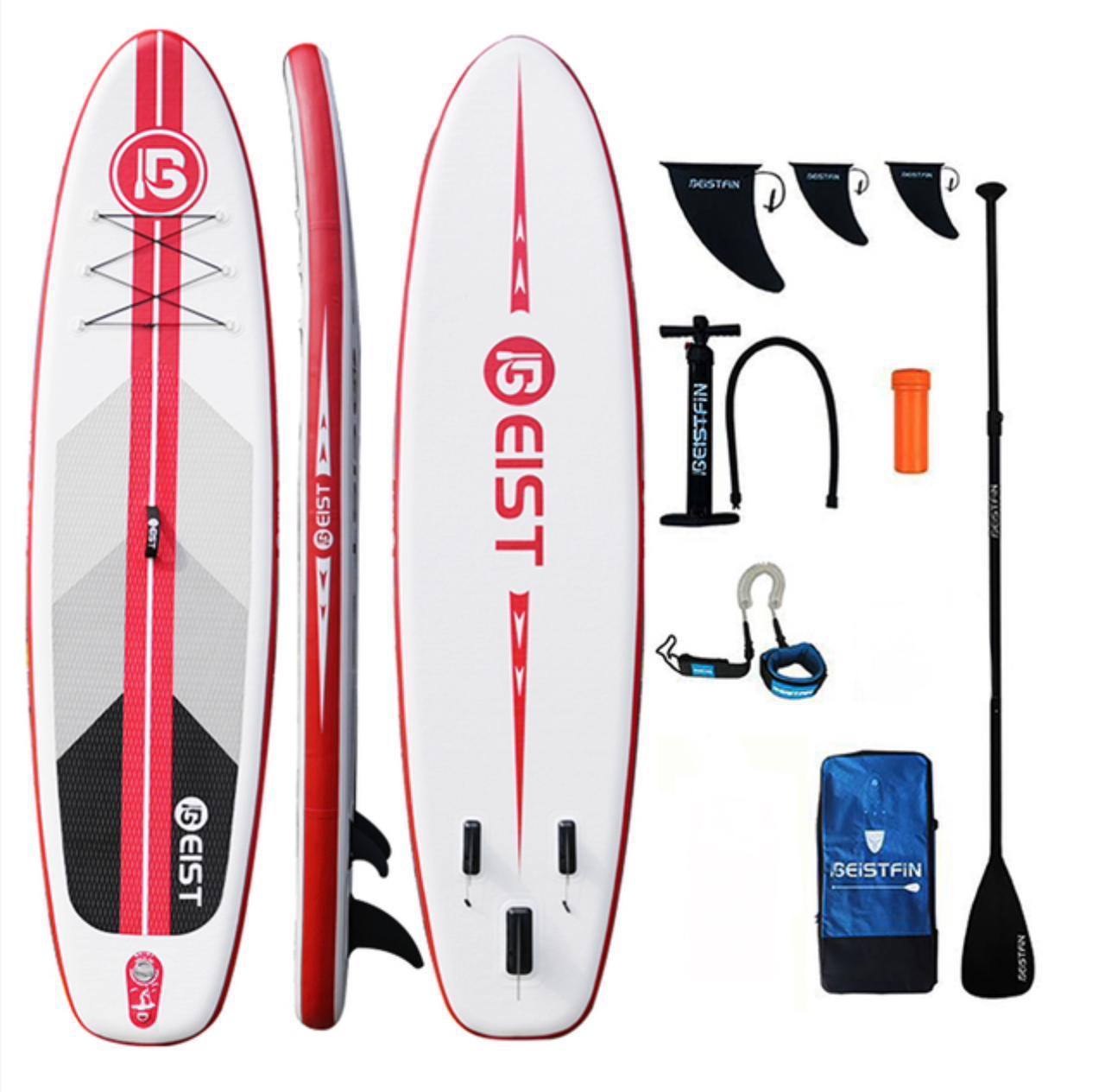 Sup борд BEIST 305 см с тремя плавниками, 7 в 1, красный