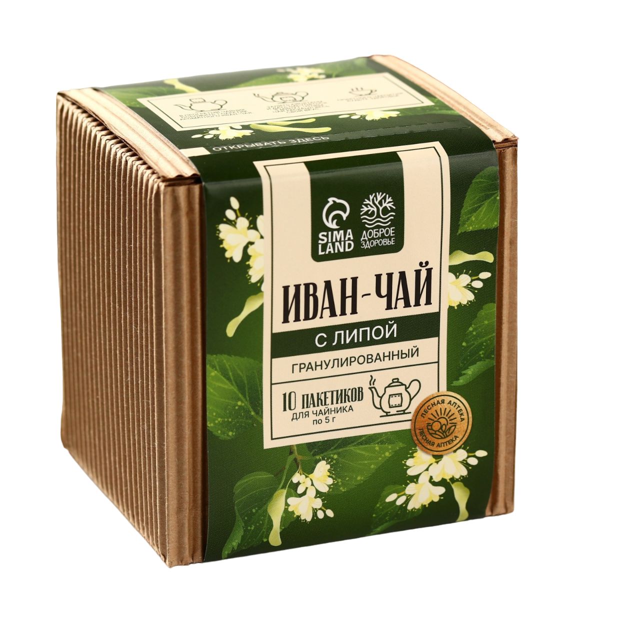 

Доброе здоровье Иван-чай с липой, 50 г.