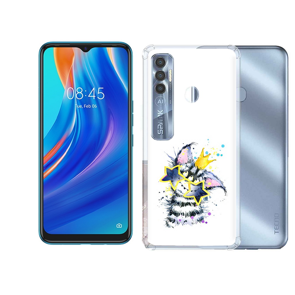 

Чехол MyPads Tocco для Tecno Spark 7 Pro Мартовский Нуся, Прозрачный, Tocco