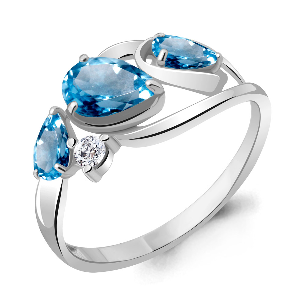 

Кольцо из серебра р. , AQUAMARINE 6937405А_925_р, 6937405А_925_р