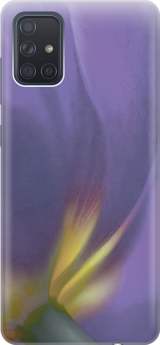 

Силиконовый чехол на Samsung Galaxy A71 с принтом "Фиолетовая фиалка", Желтый;фиолетовый, 2859