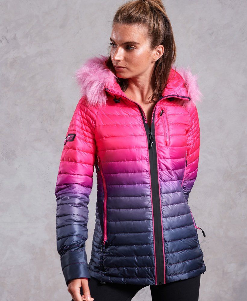 Куртка горнолыжная женская POWER FADE FUR JACKET Цвет RC3 розовый Размер 8 UK 20730₽