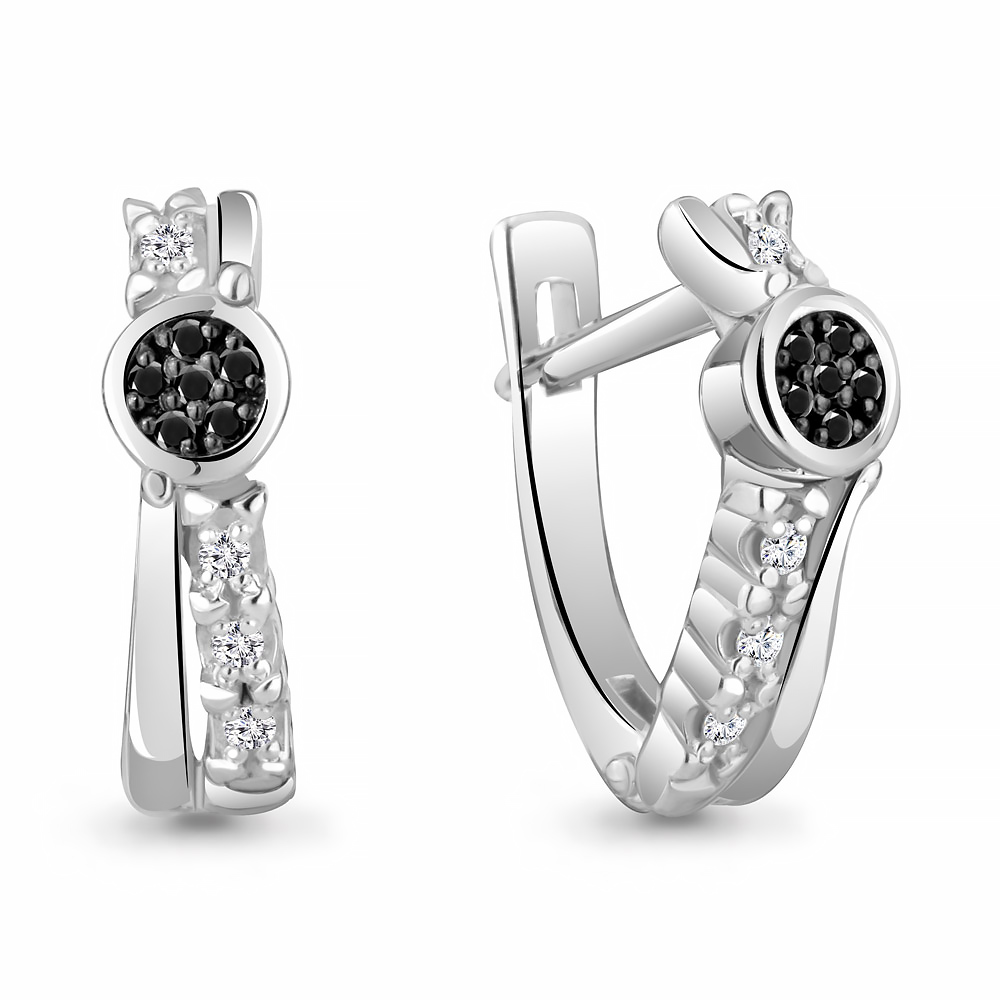 

Серьги из серебра 040076Ч_925_р, 040076Ч_925_р